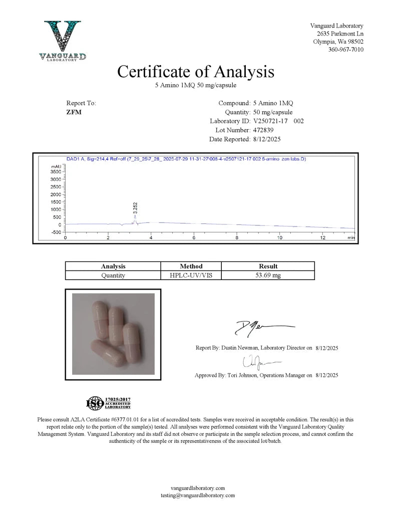 5-Amino-1MQ (Metabolic, Weight Loss)